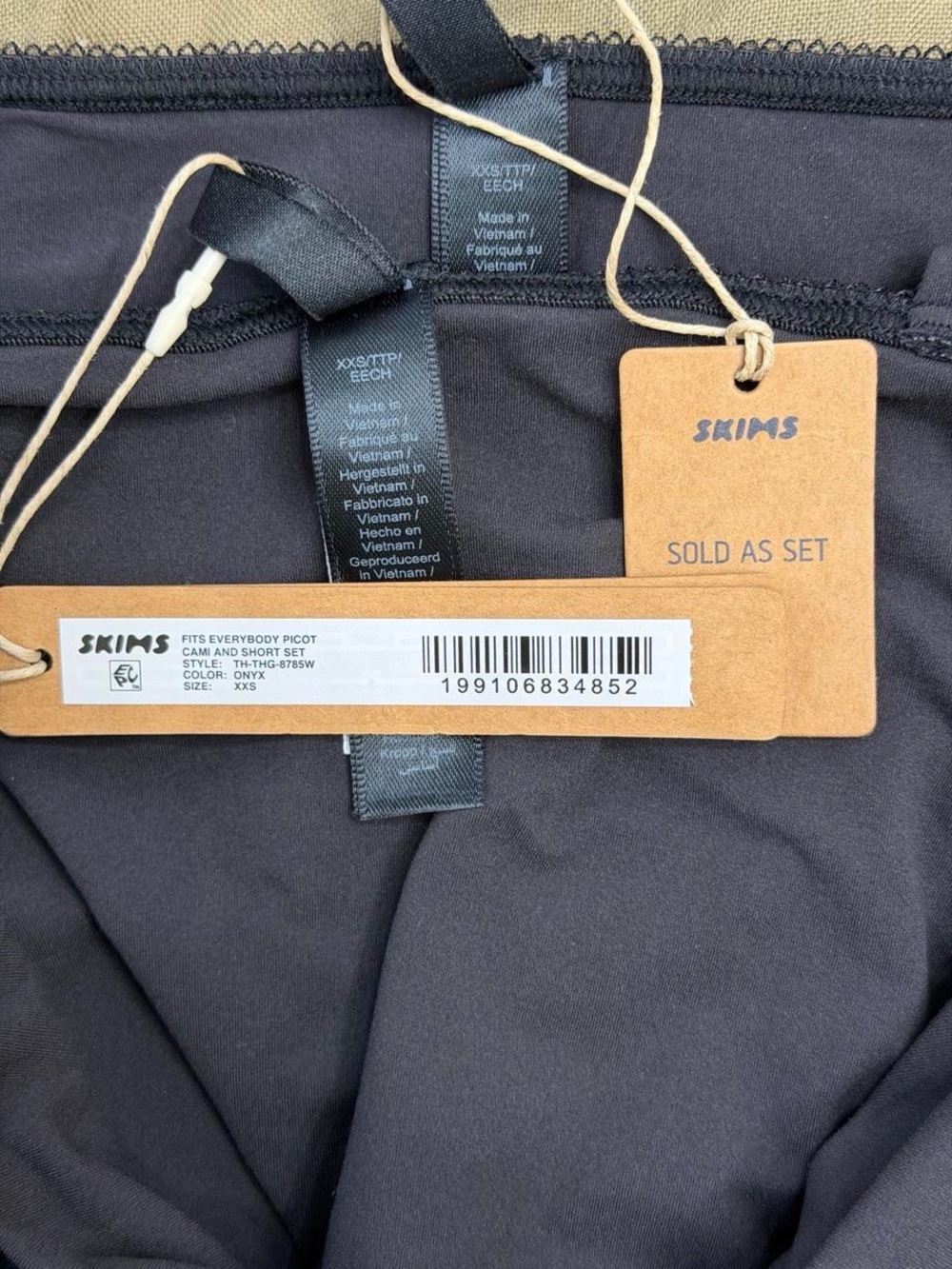 NWT Skims Fits Everybody Picot Cami and Boyshort Set XXS - Picture 9 of 10